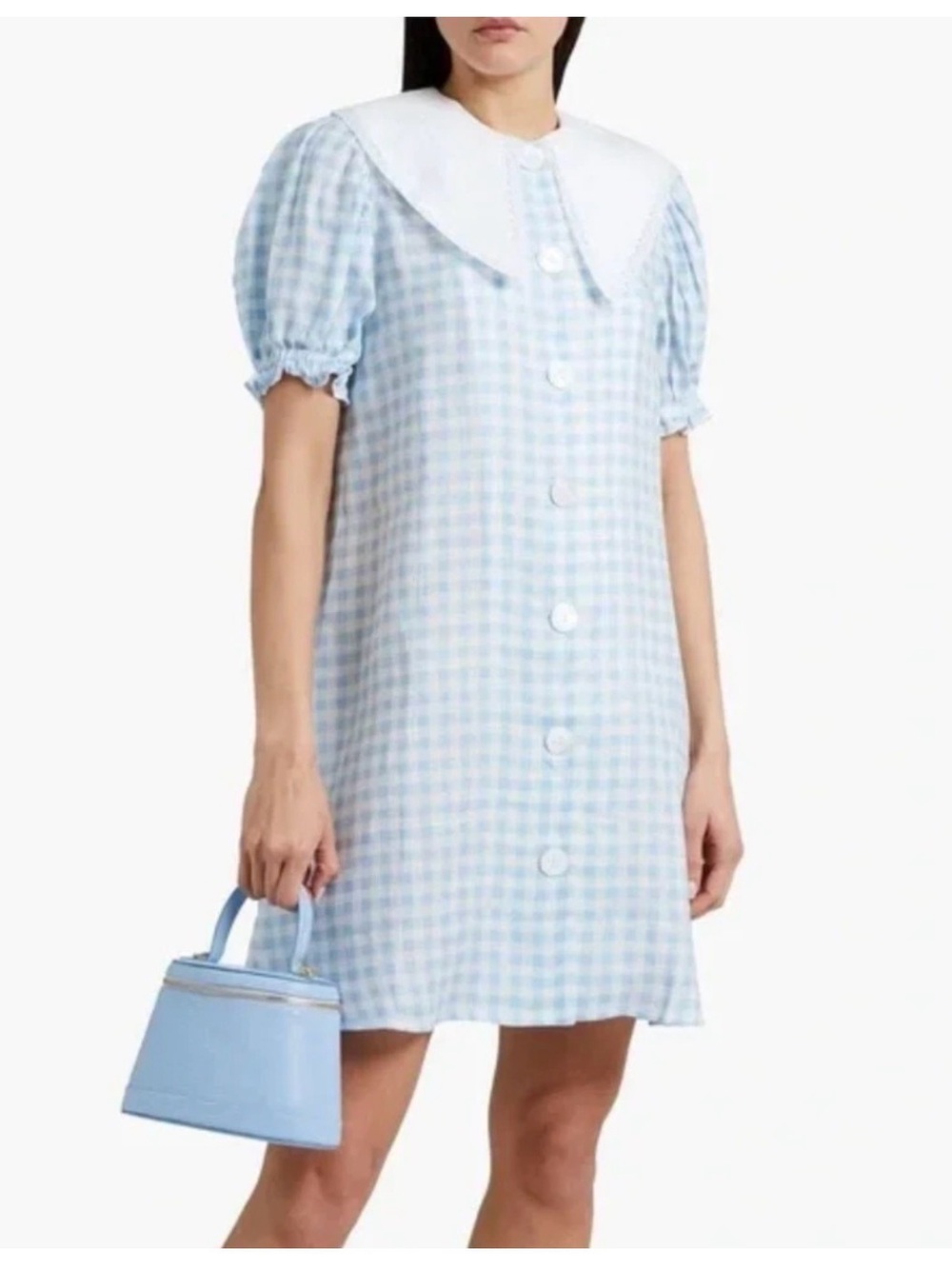 NWOT Sleeper Marie Linen Mini
Dress Blue S